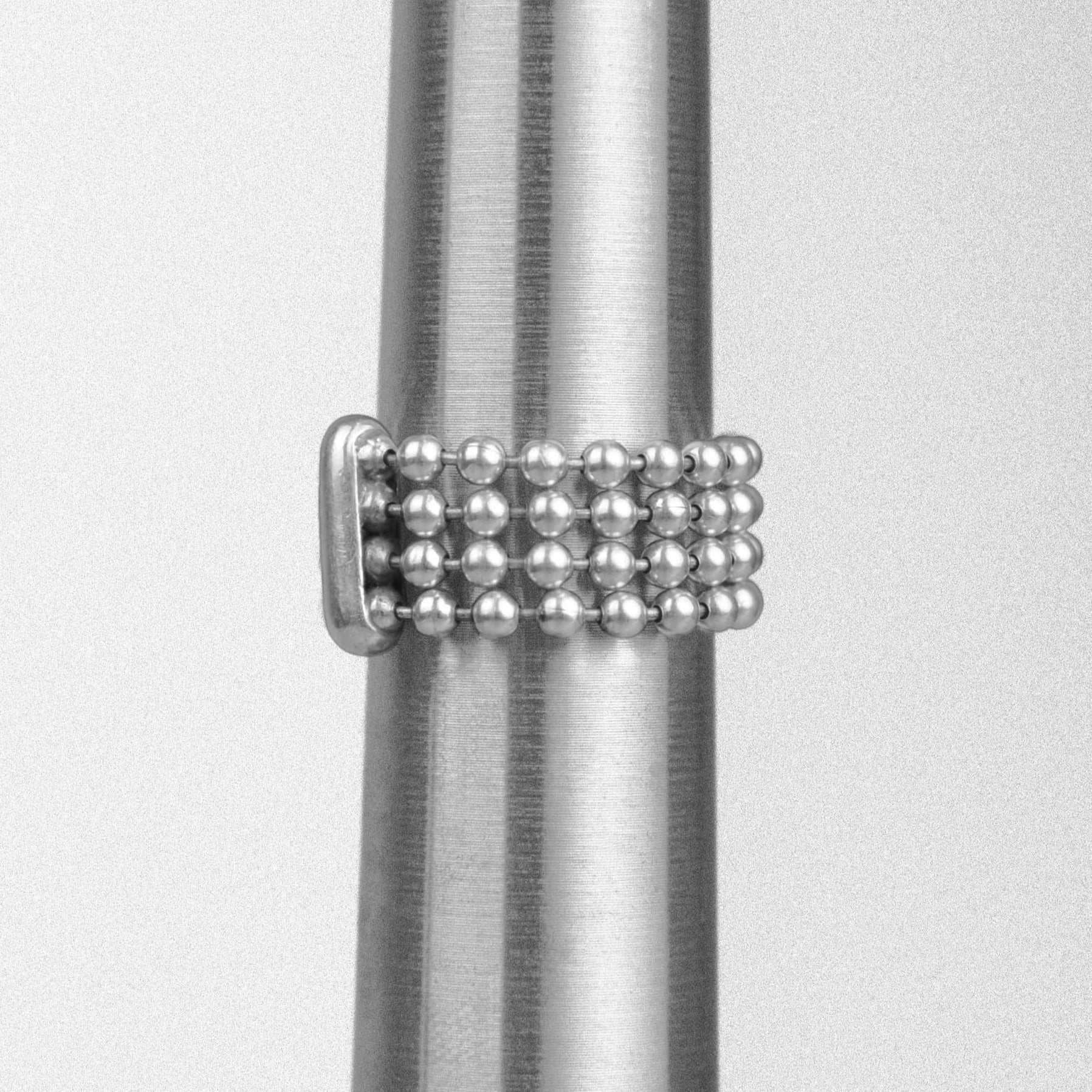 Anillo Cadena de bolas Plata 925
