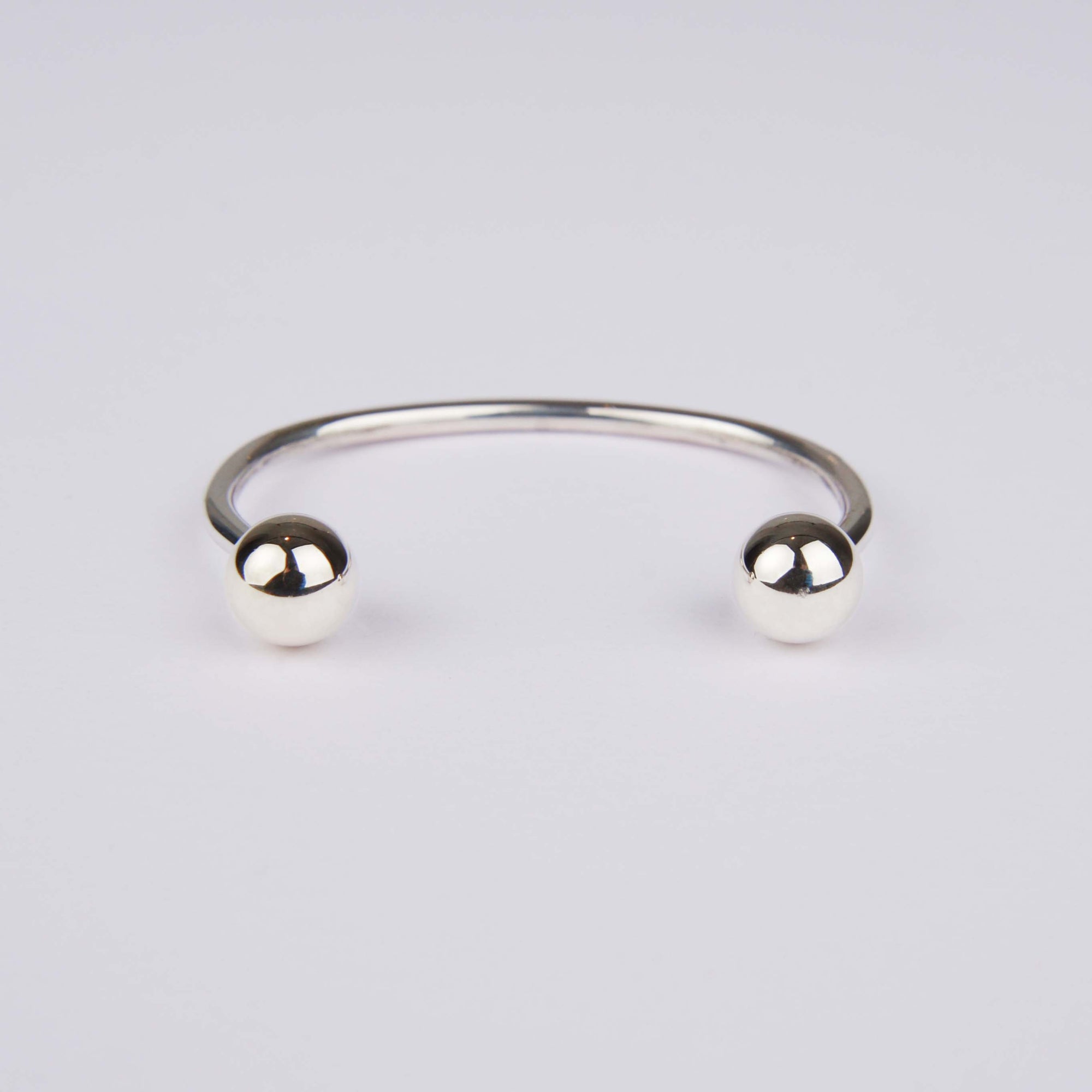 Esclava Septum, Plata 925, Hecho a mano,  2 Bolas de plata 925, hilo de plata 925 de 3mm, producto artesanal