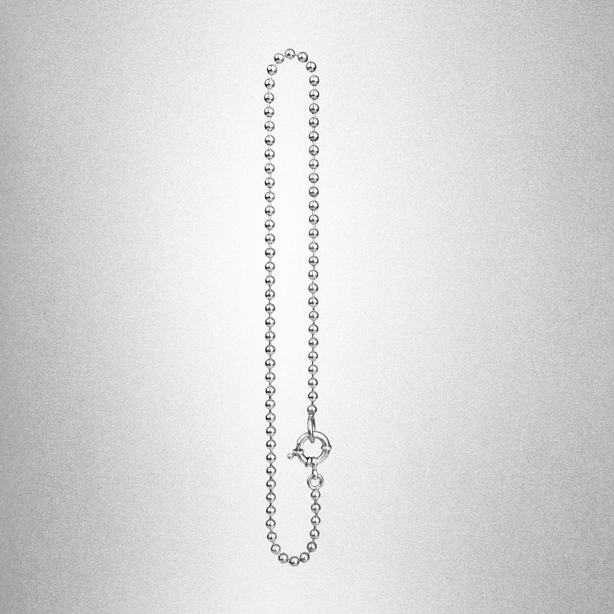 Choker de cuentas con cierre marinero plata 925