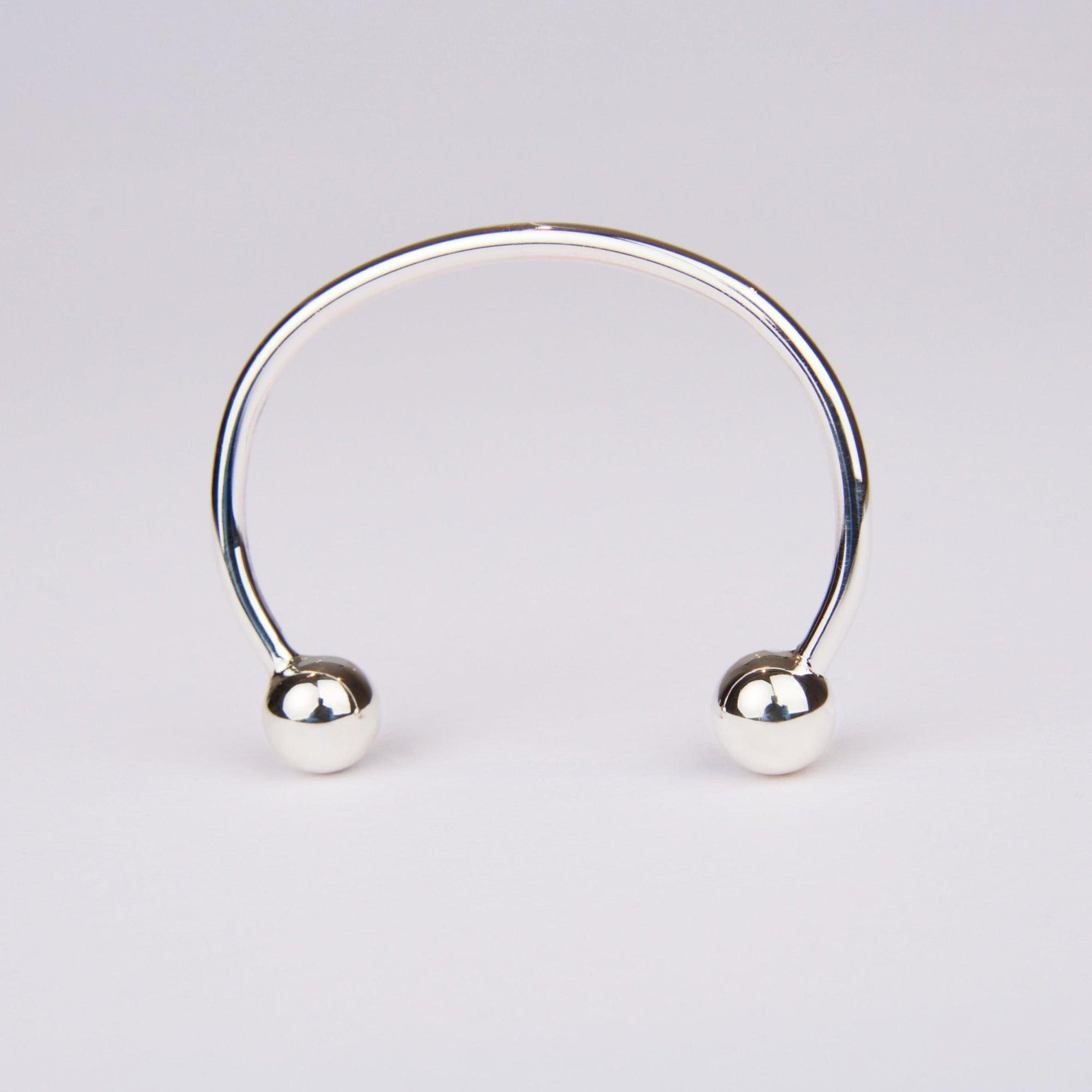 Esclava Septum, Plata 925, Hecho a mano,  2 Bolas de plata 925, hilo de plata 925 de 3mm, producto artesanal
