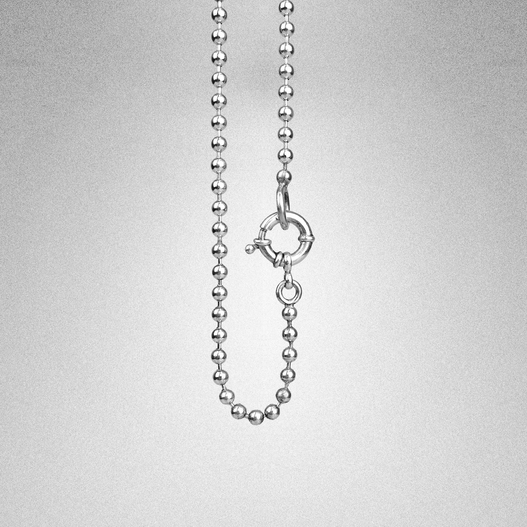 Choker de cuentas con cierre marinero plata 925